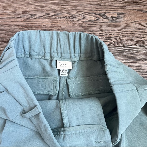 Women's Signature Crepe Essential Trouser - a New Day™ Green 6: High Rise - Picture 6 of 6